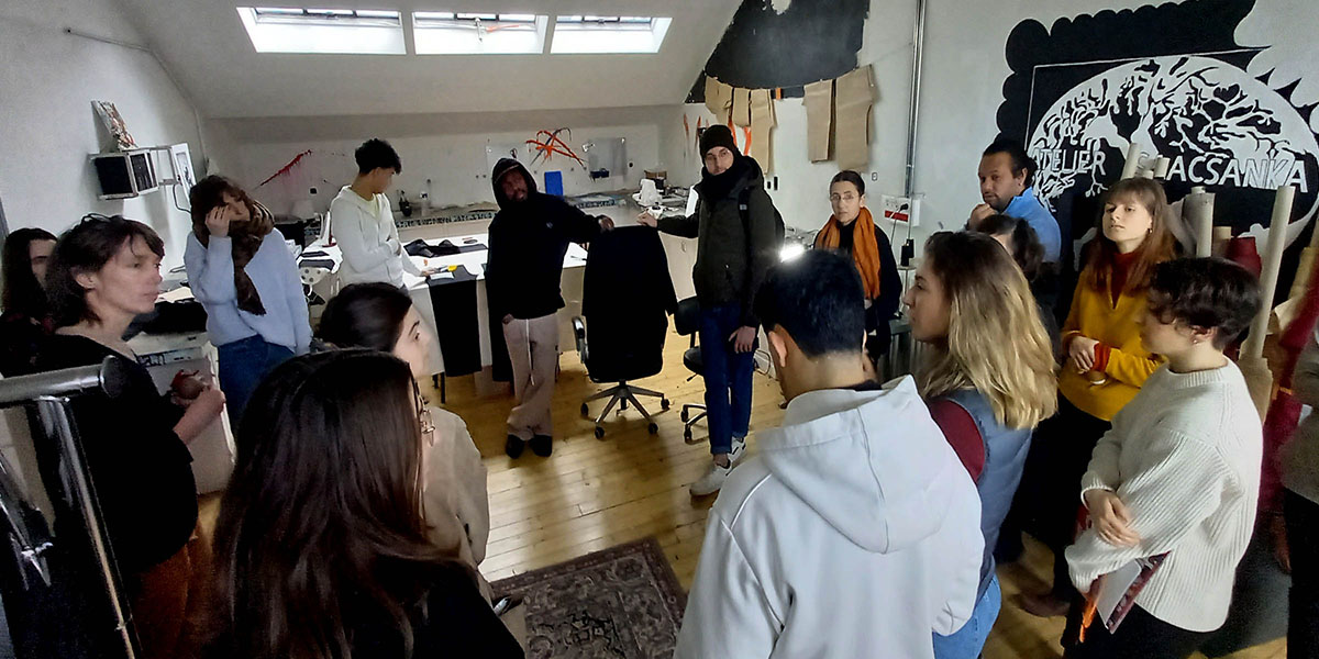 L'espace dédié aux jeunes créateurs et créatrices pour travailler et faire connaître leurs talents...