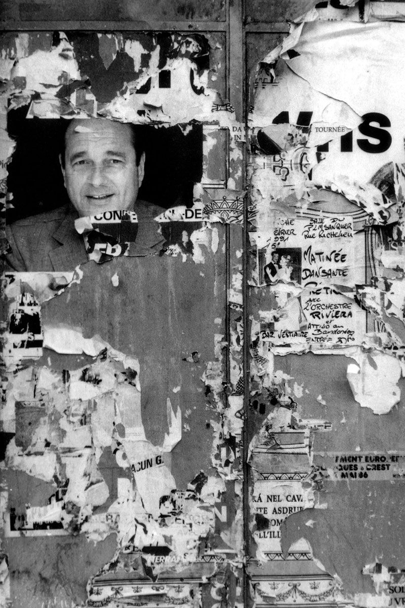 « Chirac » - Affiche pour les élections de 1988 - Rue Richelieu - 1991