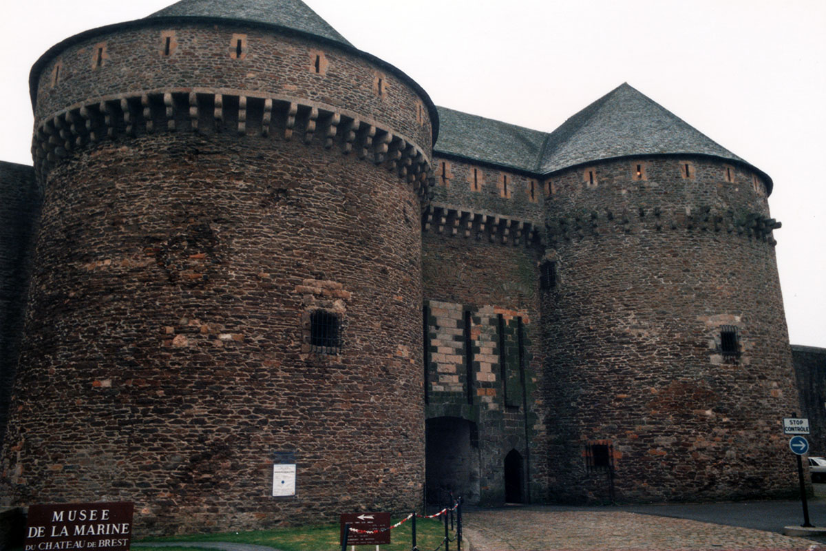 « L'entrée principale du Château de Brest » - Centre-ville - 1990