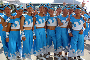 Les danseurs, en pose...