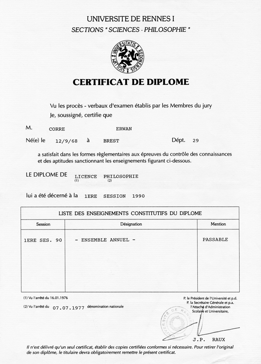 diplome universitaire a rennes