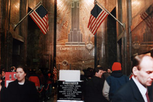La file d'attente pour visiter l'Empire State Building